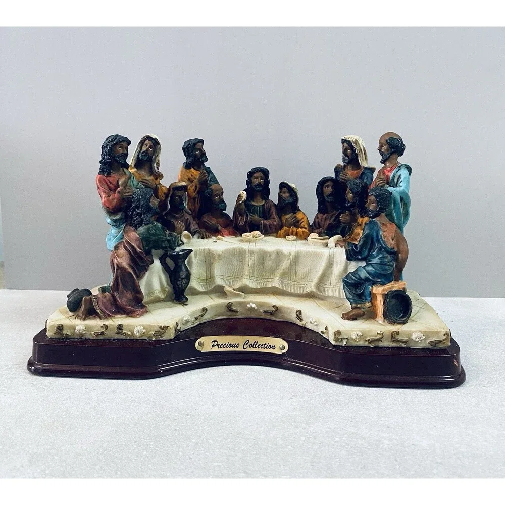 Vtg Mirella Precious Collection African American Sculpture of The Last Supper